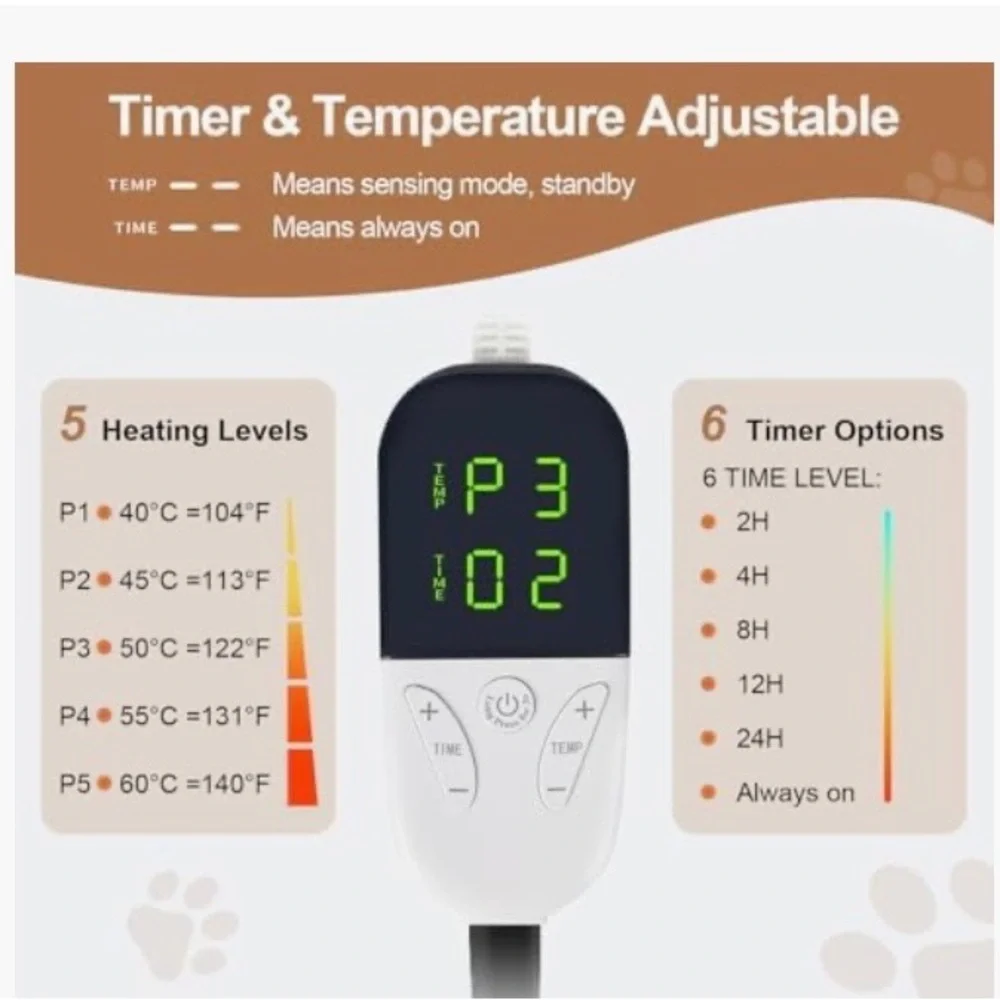 Smart Pet Heating Pad in Gray - Gravity Sensing